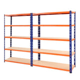 Tools > Tools Storage > Wall Storage Racks - Giantz 2.4Mx1.8M Garage Shelving Warehouse Rack Pallet Racking Storage Blue - Garden Yard