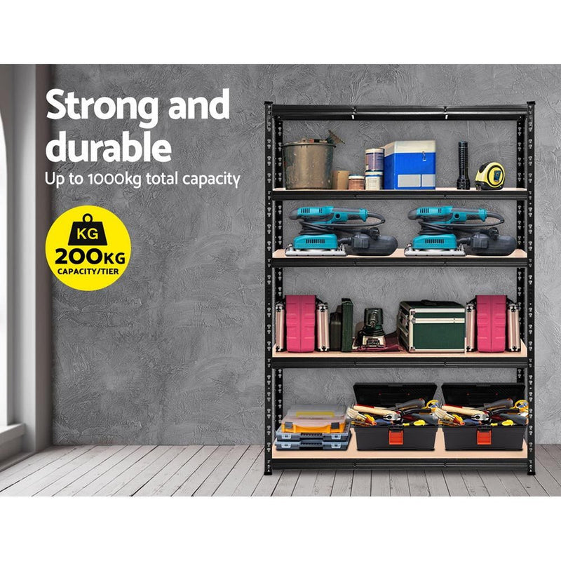 Tools > Tools Storage > Wall Storage Racks - Giantz 2.4Mx1.8M Garage Shelving Warehouse Rack Pallet Racking Storage Shelve - Garden Yard