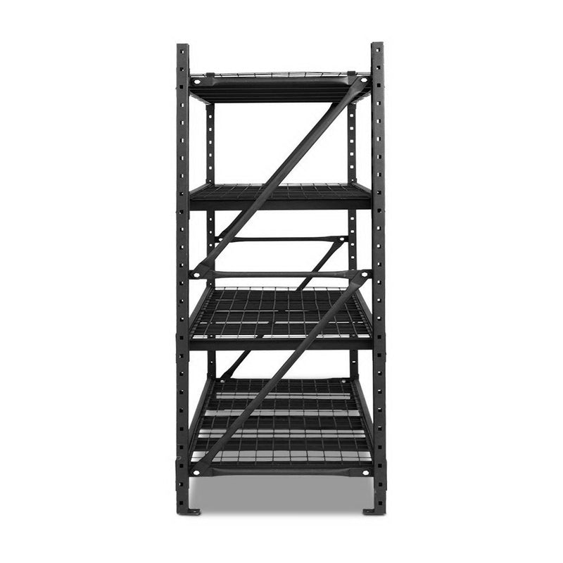 Tools > Tools Storage > Wall Storage Racks - Giantz 2Mx2M Garage Shelving Warehouse Rack Pallet Racking Storage Shelve Black - Garden Yard