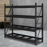 Tools > Tools Storage > Wall Storage Racks - Giantz 2Mx2M Garage Shelving Warehouse Rack Pallet Racking Storage Shelve Black - Garden Yard