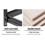 Tools > Tools Storage > Wall Storage Racks - Giantz 2x1.5M Garage Shelving Warehouse Rack Storage Racking Storage Steel - Garden Yard