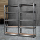 Tools > Tools Storage > Wall Storage Racks - Giantz 2x1.5M Garage Shelving Warehouse Rack Storage Racking Storage Steel - Garden Yard