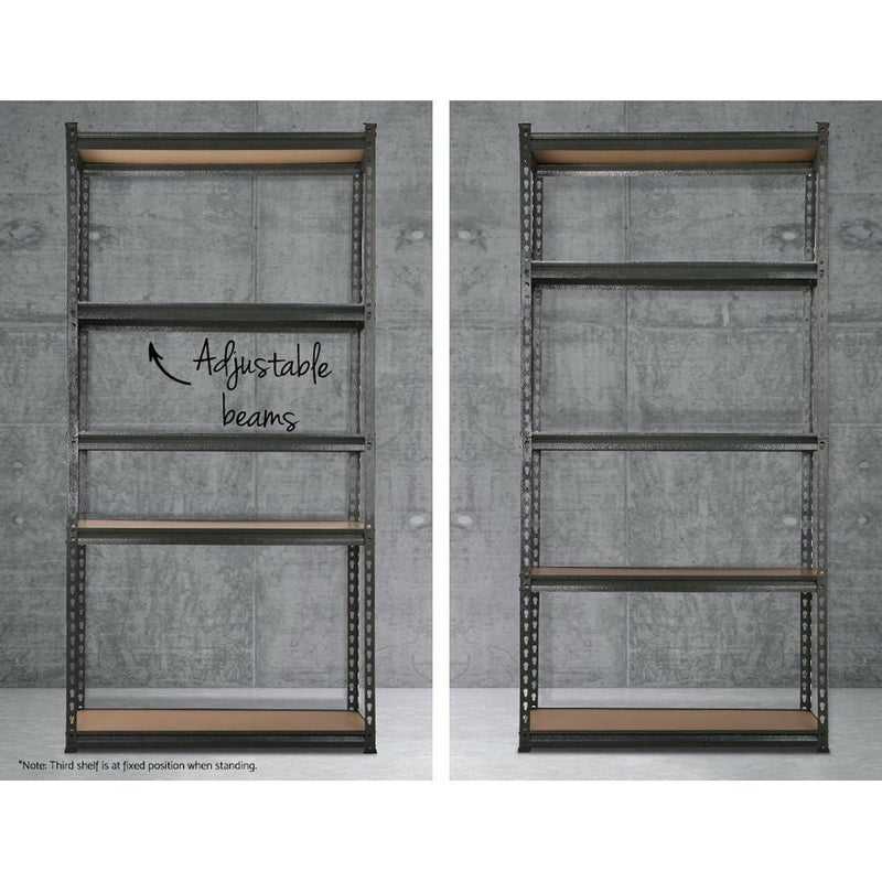 Tools > Tools Storage > Wall Storage Racks - Giantz 2x1.8M Garage Shelving Warehouse Rack Pallet Racking Storage Charcoal - Garden Yard