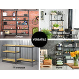 Tools > Tools Storage > Wall Storage Racks - Giantz 2x1.8M Garage Shelving Warehouse Rack Pallet Racking Storage Charcoal - Garden Yard