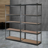Tools > Tools Storage > Wall Storage Racks - Giantz 2x1.8M Garage Shelving Warehouse Rack Pallet Racking Storage Charcoal - Garden Yard