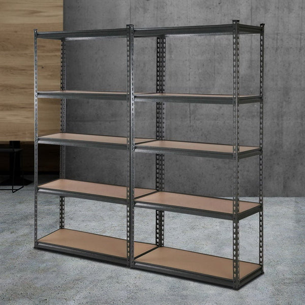 Tools > Tools Storage > Wall Storage Racks - Giantz 2x1.8M Garage Shelving Warehouse Rack Pallet Racking Storage Charcoal - Garden Yard