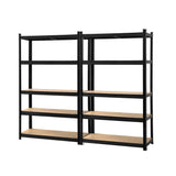 Tools > Tools Storage > Wall Storage Racks - Giantz 2x1.8M Garage Shelving Warehouse Rack Pallet Racking Storage Shelf Black - Garden Yard