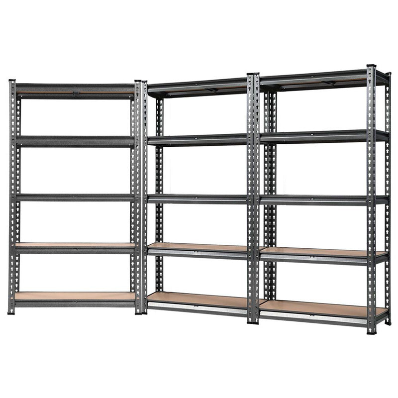 Tools > Tools Storage > Wall Storage Racks - Giantz 3x1.5M Garage Shelving Warehouse Rack Pallet Racking Storage Charcoal - Garden Yard