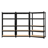 Tools > Tools Storage > Wall Storage Racks - Giantz 3x1.8M Garage Shelving Warehouse Rack Pallet Racking Storage Shelf Black - Garden Yard