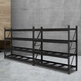 Tools > Tools Storage > Wall Storage Racks - Giantz 4Mx2M Garage Shelving Warehouse Rack Pallet Racking Storage Shelve Black - Garden Yard