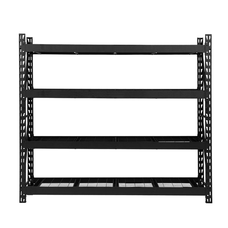 Tools > Tools Storage > Wall Storage Racks - Giantz 4Mx2M Garage Shelving Warehouse Rack Pallet Racking Storage Shelve Black - Garden Yard