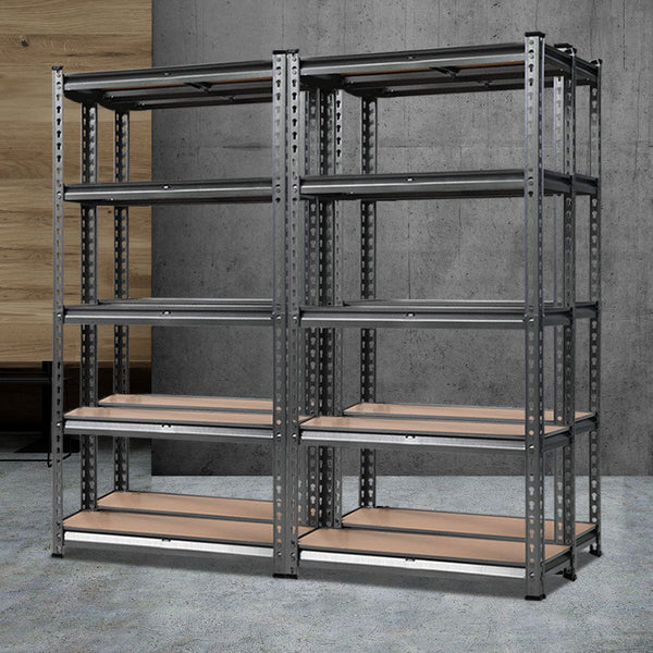 Tools > Tools Storage > Wall Storage Racks - Giantz 4x1.5M Garage Shelving Warehouse Rack Pallet Racking Storage Charcoal - Garden Yard