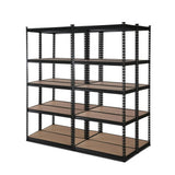 Tools > Tools Storage > Wall Storage Racks - Giantz 4x1.5M Garage Shelving Warehouse Rack Pallet Racking Storage Shelve Black - Garden Yard