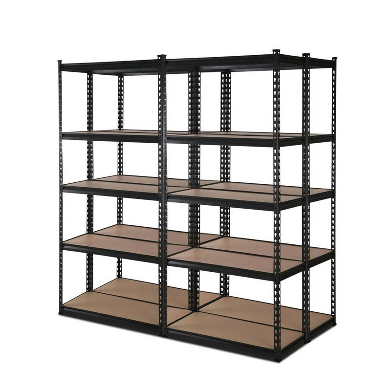 Tools > Tools Storage > Wall Storage Racks - Giantz 4x1.5M Garage Shelving Warehouse Rack Pallet Racking Storage Shelve Black - Garden Yard