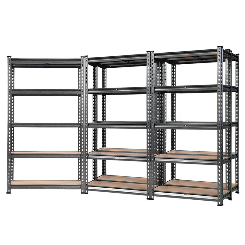 Tools > Tools Storage > Wall Storage Racks - Giantz 5x1.5M Garage Shelving Warehouse Rack Pallet Racking Storage Charcoal - Garden Yard