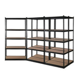 Tools > Tools Storage > Wall Storage Racks - Giantz 5x1.5M Garage Shelving Warehouse Rack Pallet Racking Storage Shelve Black - Garden Yard