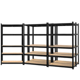 Tools > Tools Storage > Wall Storage Racks - Giantz 5x1.8M Garage Shelving Warehouse Rack Pallet Racking Storage Shelf Black - Garden Yard