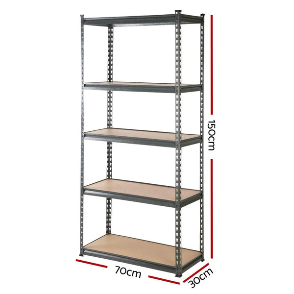 Tools > Tools Storage > Wall Storage Racks - Giantz 6X1.5M Garage Shelving Warehouse Rack Pallet Racking Storage Shelves - Garden Yard