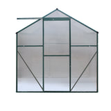 Triangular aluminium frame joint fitted with 4mm twin-wall polycarbonate panels