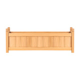 Greenfingers Wooden Garden Bed 90x30x33cm Raised Garden Planter Box for Flowers, Vegetables & Storage