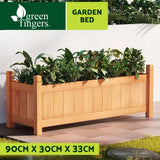 Greenfingers Wooden Garden Bed 90x30x33cm Raised Garden Planter Box for Flowers, Vegetables & Storage