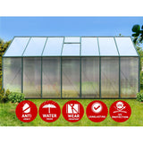 Greenfingers Aluminium Greenhouse Green House Garden Polycarbonate 4.43X2.44M