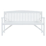 Gardeon Wooden Garden Bench Chair Outdoor Furniture Patio Deck 3 Seater White