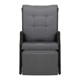 Gardeon Recliner Chair Sun lounge Setting Outdoor Furniture Patio Wicker Sofa