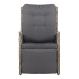 Gardeon Sun lounge Setting Recliner Chair Outdoor Furniture Patio Wicker Sofa