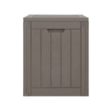 Gardeon Outdoor Storage Box 118L Container Lockable Indoor Garden Toy Tool Shed Grey