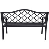 Wallaroo Steel Outdoor Garden Bench - Elegant