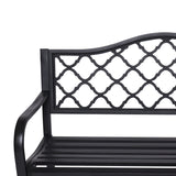 Wallaroo Steel Outdoor Garden Bench - Elegant