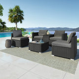 Modular Outdoor Wicker Lounge Set