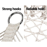 Furniture > Outdoor - Gardeon Camping Hammock Chair Patio 2 Person Swing Hammocks Double Portable Cream - Garden Yard