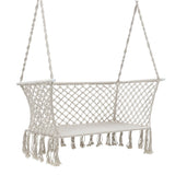 Furniture > Outdoor - Gardeon Camping Hammock Chair Patio 2 Person Swing Hammocks Double Portable Cream - Garden Yard