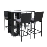 Furniture > Outdoor - Gardeon Outdoor Bar Set Table Stools Furniture Dining Chairs Wicker Patio Garden - Garden Yard