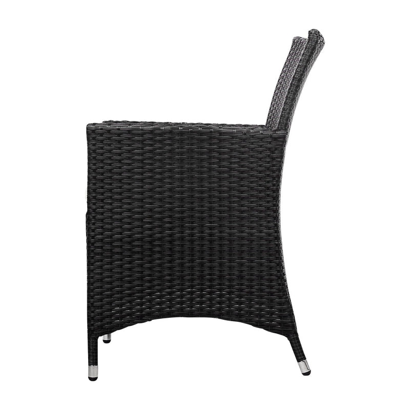 Furniture > Outdoor - Gardeon Outdoor Dining Chairs Patio Furniture Wicker Garden Cushion Idris 2PC - Garden Yard