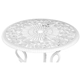 Furniture > Outdoor - Gardeon Outdoor Furniture Chairs Table 3pc Aluminium Bistro White - Garden Yard