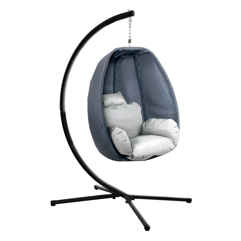 Furniture > Outdoor - Gardeon Outdoor Furniture Egg Hammock Hanging Swing Chair Pod Lounge Chairs - Garden Yard