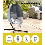 Furniture > Outdoor - Gardeon Outdoor Furniture Egg Hammock Hanging Swing Chair Pod Lounge Chairs - Garden Yard