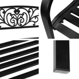 Furniture > Outdoor - Gardeon Outdoor Garden Bench - Black - Garden Yard