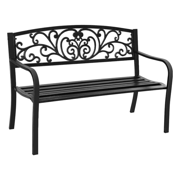 Furniture > Outdoor - Gardeon Outdoor Garden Bench - Black - Garden Yard