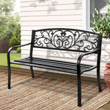 Furniture > Outdoor - Gardeon Outdoor Garden Bench - Black - Garden Yard