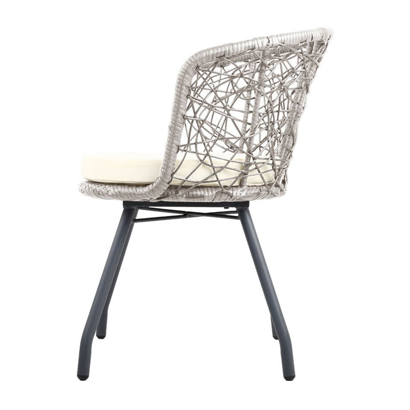 Furniture > Outdoor - Gardeon Outdoor Patio Chair and Table - Grey - Garden Yard