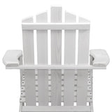 Furniture > Outdoor - Gardeon Outdoor Sun Lounge Beach Chairs Table Setting Wooden Adirondack Patio Chair White - Garden Yard