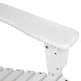 Furniture > Outdoor - Gardeon Outdoor Sun Lounge Beach Chairs Table Setting Wooden Adirondack Patio Chair White - Garden Yard