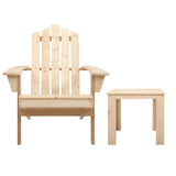 Furniture > Outdoor - Gardeon Outdoor Sun Lounge Beach Chairs Table Setting Wooden Adirondack Patio Natural Wood Chair - Garden Yard