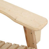 Furniture > Outdoor - Gardeon Outdoor Sun Lounge Beach Chairs Table Setting Wooden Adirondack Patio Natural Wood Chair - Garden Yard