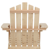 Furniture > Outdoor - Gardeon Outdoor Sun Lounge Beach Chairs Table Setting Wooden Adirondack Patio Natural Wood Chair - Garden Yard