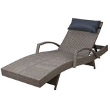 Furniture > Outdoor - Gardeon Outdoor Sun Lounge Furniture Day Bed Wicker Pillow Sofa Set - Garden Yard